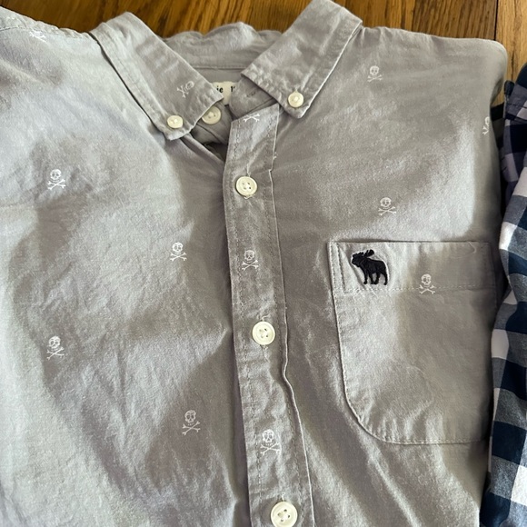 Lot of 3 Abercrombie Kids Button Up Shirts 13/14 - Picture 4 of 7